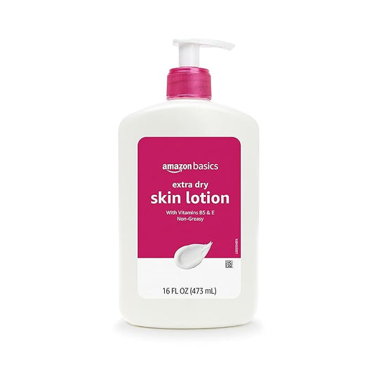 Basics Body Lotion For Dry Skin with Vitamins B5 & E, Clean ScentAmazon Basics Body Lotion For Dry Skin with Vitamins B5 & E, Clean Scent